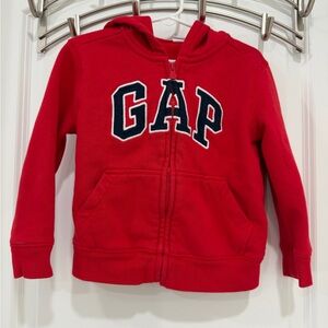 GAP Kids Bold Red Zip-Up Hoodie